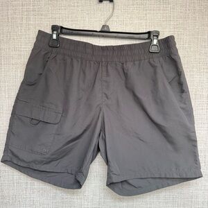 Columbia Omni-Shade Kestrel Trail Hiking Shorts Women’s Size M – Charcoal Gray
